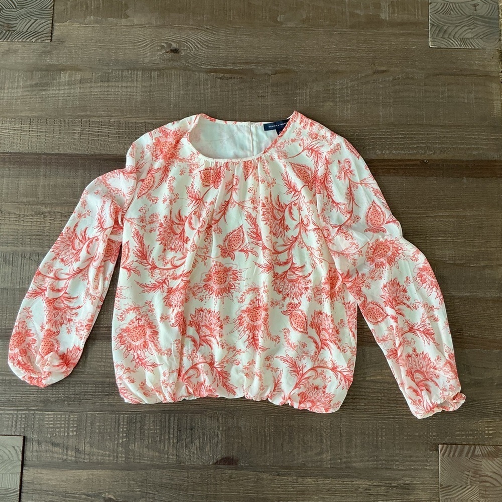 Tommy Hilfiger Coral Floral Blouse